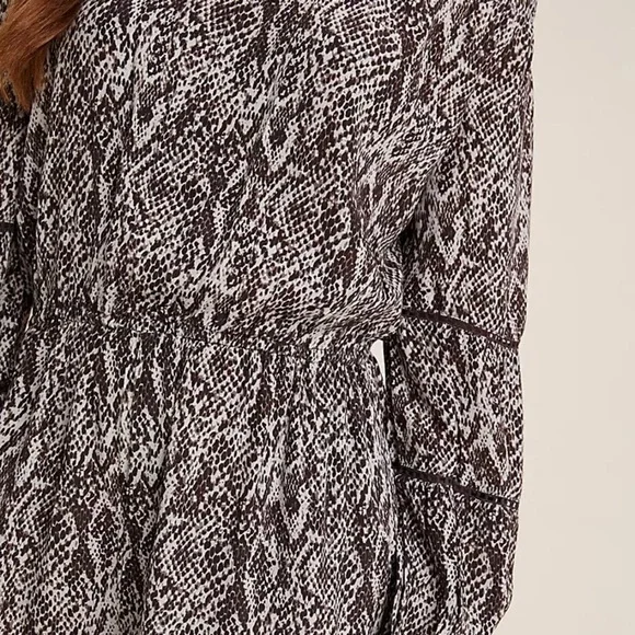 Anthropologie Bl-nk London Pezira Off-the-Shoulder Jumpsuit Animal Print L NWT - Picture 2 of 13